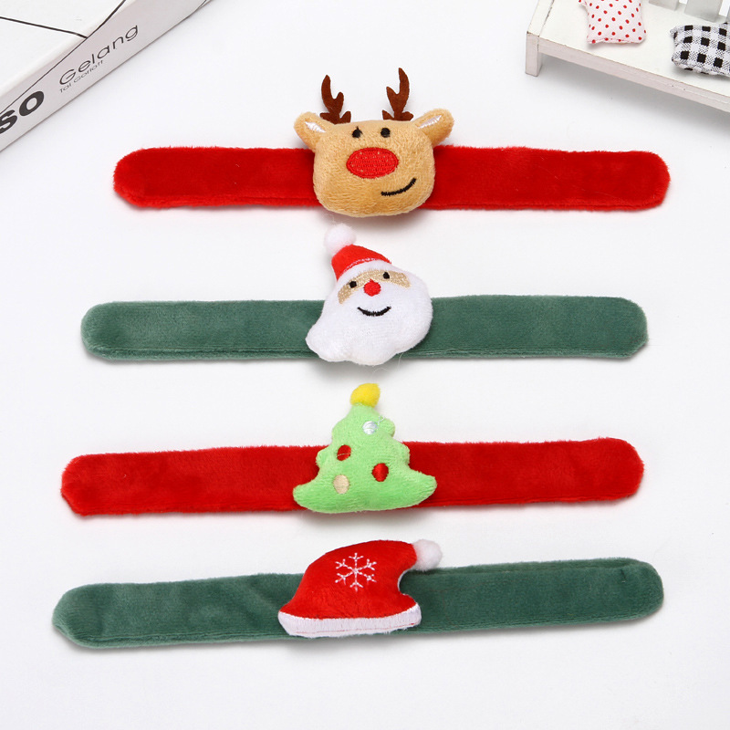 Navidad Snap anillo pulsera anillo Pat ancianos ELK adultos niños regalo de Navidad 2024 decoraciones de Navidad
