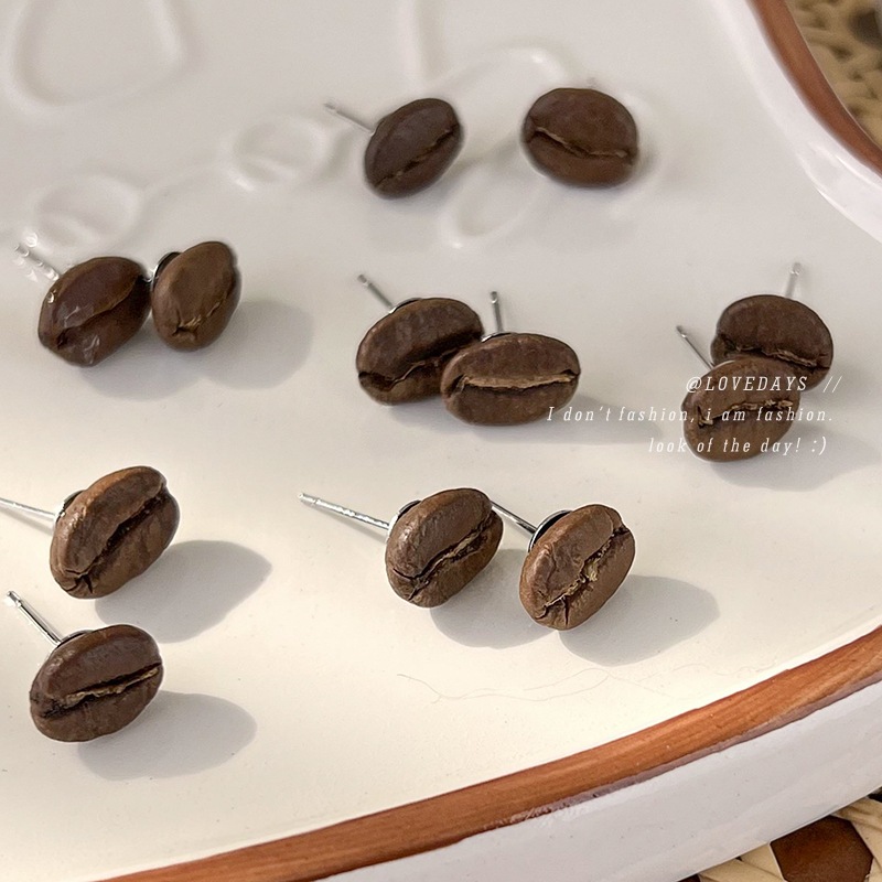 Coffee fashionable earrings