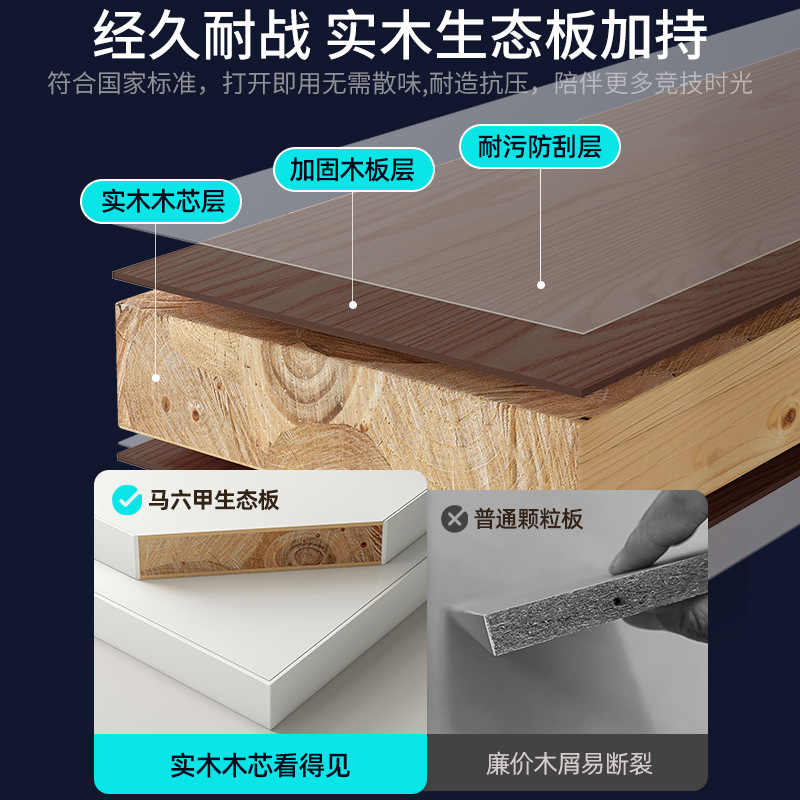 Mesa de computadora de escritorio de madera maciza mesa de deportes electrónicos dormitorio simple mesas de escritorio rectangulares escritorio de escritorio de estudiantes
