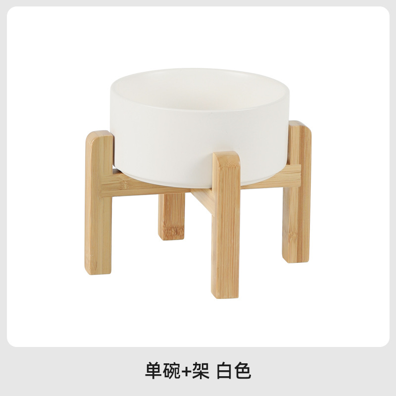 Comedero de Cerámica para Perros, Plato para Comida de Perros, Tazón para Gatos, Tazón Elevado para Gatos, Protección de la Columna Cervical, Antiderrames, Tazón Grande para Perros, Transfronterizo