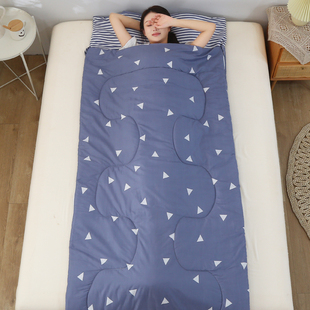 Spring and Autumn Children's Adult Anti-Kick Sleeping Bag Adult Middle School Student Office Winter Thin Quilted Lunch Break Thick Style