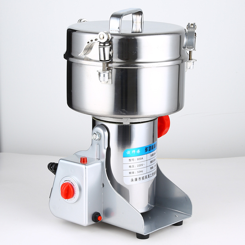 Household Grains Stainless Steel Grinder Ultra-Fine Commercial Grinder Chinese Medicinal Material Notoginseng Grinder