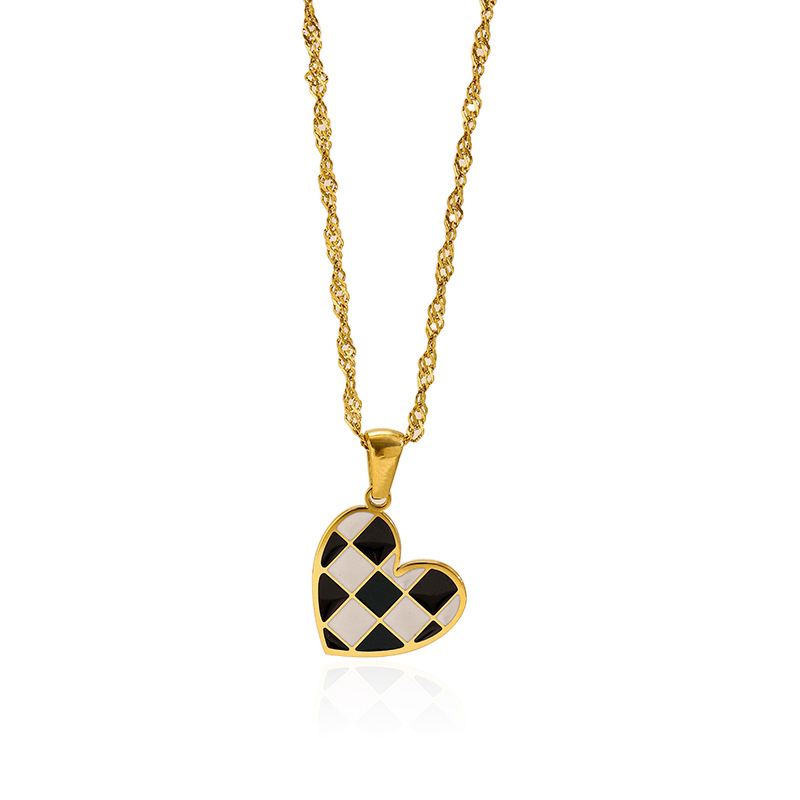 8g Weight Lobster Trigger Clasp Closure Clasp Closure Type 304 Stainless Steel Pendant Material Pendant Necklace Classification 304 Stainless Steel Chain Material Singapore chain, cable chain Chain Type 1 Piece Quantity Casual, Daily Occasion 304 Stainless Steel Material Heart Shape Pattern All Seasons Season Women's Gender Plating Design Elegant, Vintage Style Style Wholesale Jewelry Elegant Vintage Style Heart Shape 304 Stainless Steel Plating Singapore Chain Cable Chain Pendant Necklace 6