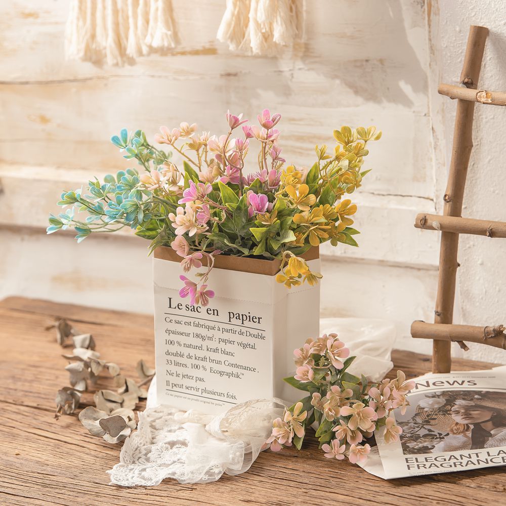 Green Plants Wholesale Fragrant Osmanthus Artificial Flowers Manufacturer Fake Flowers Wedding Decor Crafts INS Style Cross-border MW73775