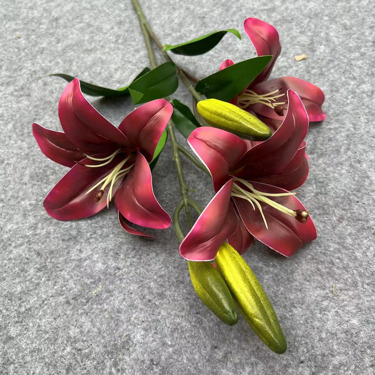 3 긴 막대 다크 레드