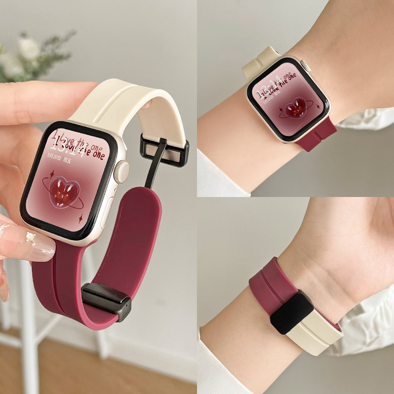 Suitable for Redmi Watch5/6 Watch Strap, New Silicone Magnetic Watch4/3/2/1 Generation Watch Strap for Women, Replacement Strap