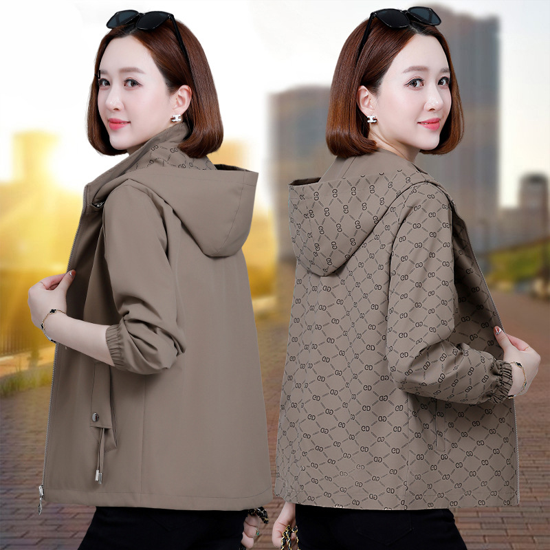 Double-sided autumn demi-season jacket