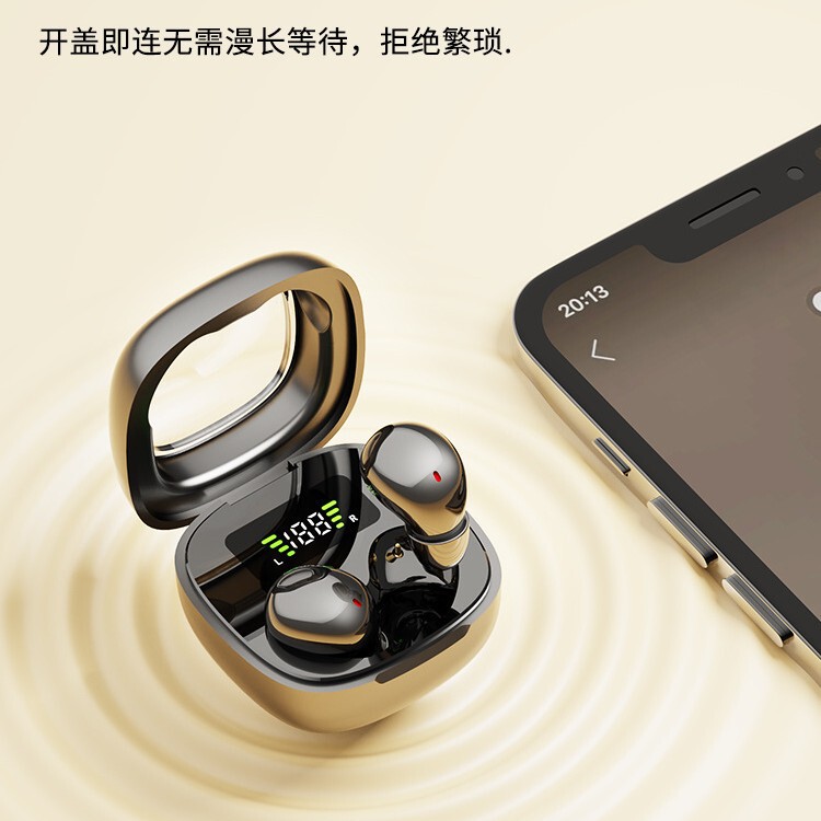 2025 Douyin クロスボーダー人気のスリーピングワイヤレス Bluetooth ヘッドセットミニ目に見えないインイヤータイプ Huawei Apple に適しています|undefined