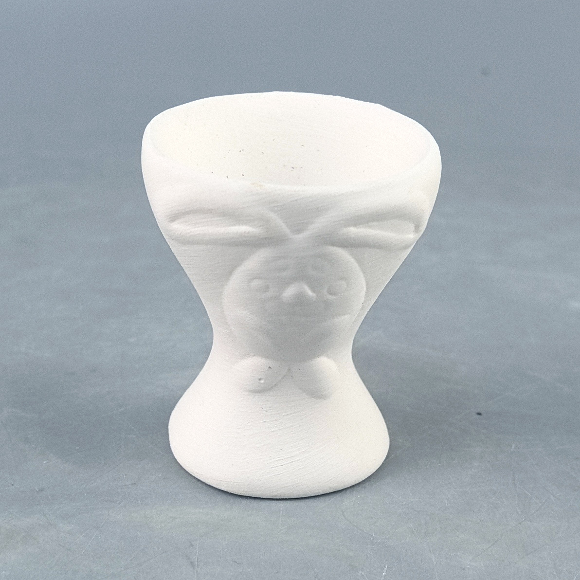 Conjunto de Pascua 4 taza de huevo de cerámica para colorear juguete blanco en blanco DIY rompecabezas de acrílico para colorear graffiti bandeja de huevo