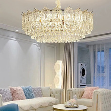客厅灯轻奢水晶吸顶灯法式现代简约大气餐厅卧室灯2024新款吊灯具