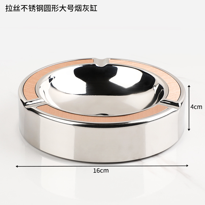 Ktv acero inoxidable cepillado conjunto completo suministros de Decoración de mesa caja de negocios Cenicero plato de fruta Luz de lujo decoración de escritorio traje