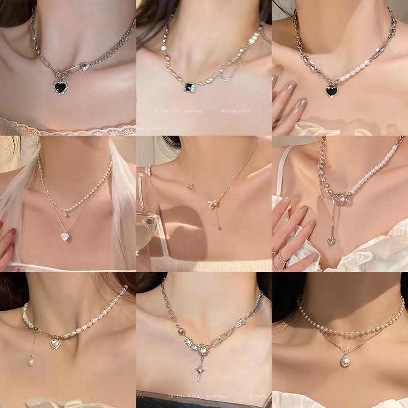 Necklace for Women, Trendy and Unique Accessories, Sweet and Cool Clavicle Chain, Versatile Chain for Sweatshirts and Sweaters