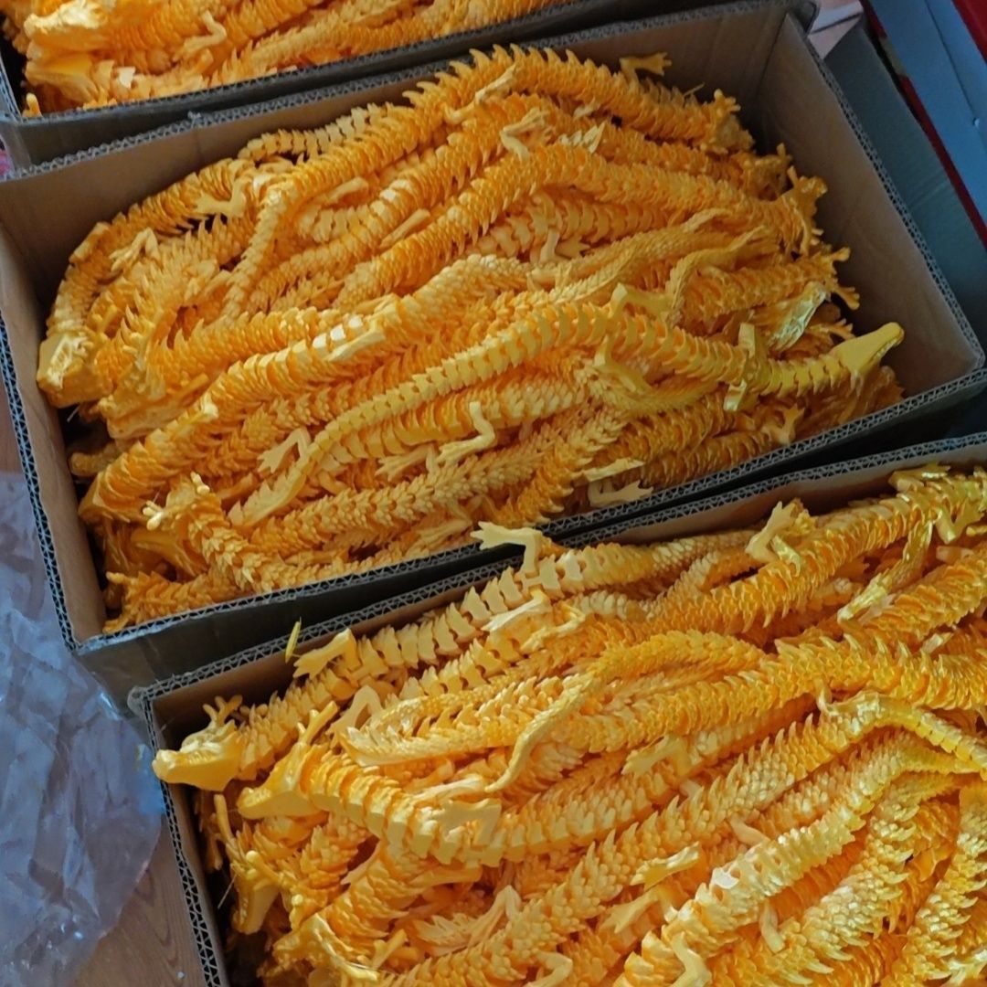 地摊批发3d打印中国龙装饰摆摊件关节龙模型手办创意定鱼缸造景