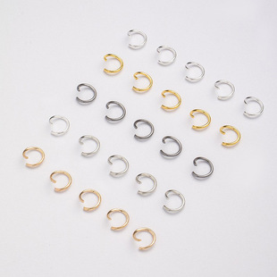 DIY Jewelry Accessories Open Ring Necklace Bracelet Handmade Connecting Ring Multi-Specification Hanging Ring Single Ring Open Ring Iron Ring