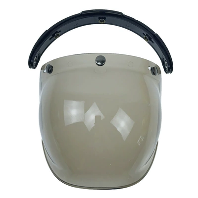 Bubble lens motorcycle helmet Dəbilqə (Kaska) aksesuarları - light-tea-with-bracket