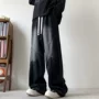 宽松男士男款直筒牛仔裤