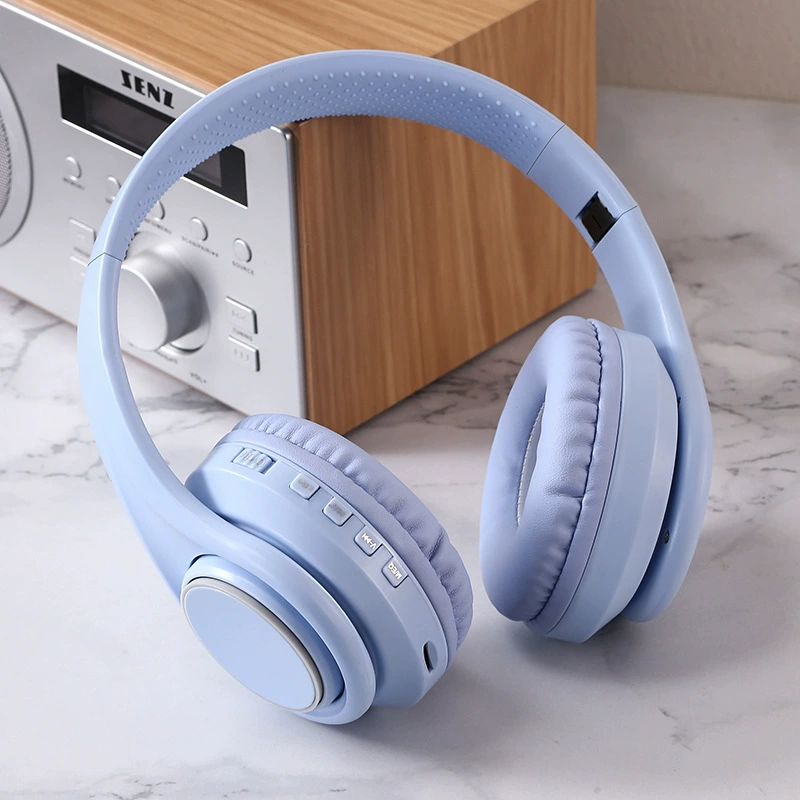 Стильные складные накладные Bluetooth-наушники с мощным басом, стерео, заводская частная модель