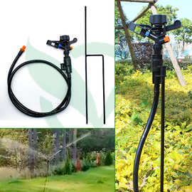 自动旋转喷头套装带地插杆毛管园林农业灌溉工具节水喷头套装