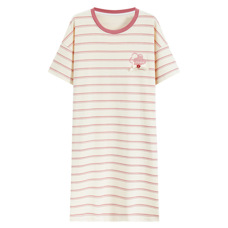 Camisón para Mujer, Verano, Algodón Puro, Manga Corta, Maternidad, Sexy, Verano 2025, Nuevo, Talla Grande, Pijama Dulce para Mujer, Estilo Veraniego