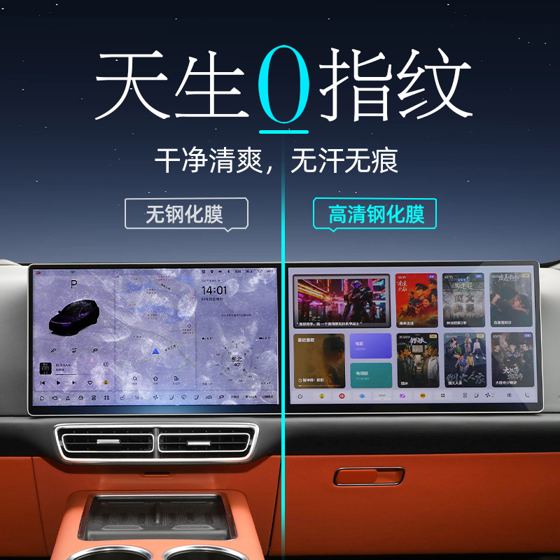 适用于理想L6L7L8屏幕钢化膜汽车内屏幕防刮膜装饰必备用中控配件|undefined