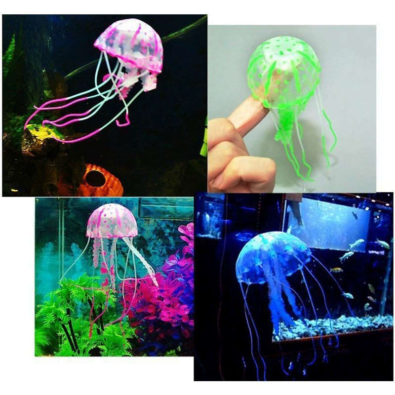 Fluorescence silicone realistic aquarium decor, wholesale