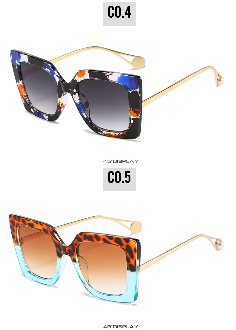 54g Weight Full Frame Glasses Structure Sunglasses Classification PC, UV400 Protection Lens Material Square Glasses Style Outdoor, Travel Occasion Color Block Pattern All Seasons Season Unisex Gender Elegant, Streetwear Style Elegant Streetwear Color Block PC UV400 Protection Square Full Frame Women's Sunglasses 6