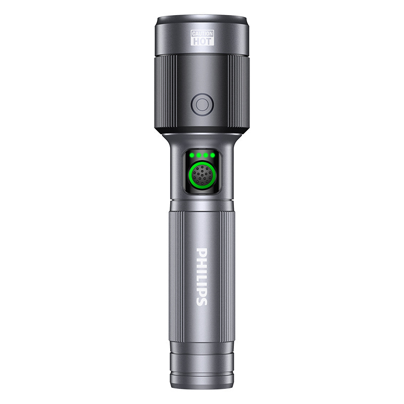 フィリップス懐中電灯 SFL2101P 超高輝度長距離充電式小型スチールキャノン交換可能バッテリー屋外懐中電灯|undefined