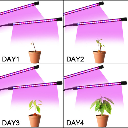 Plant, flower, succulent, LED growth light, USB clip, timed, full spectrum, indoor planting and seedling supplementary light, waterproof light