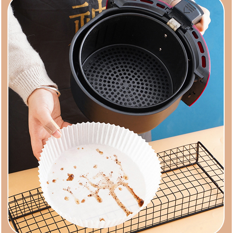 エアフライヤー専用紙油取り紙パッド紙焼き家庭用食品シリコン油紙円形紙皿|undefined