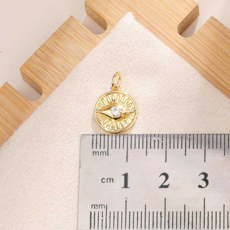 亚马逊恶魔之眼挂件土耳其蓝眼睛法蒂玛手掌锆石diy饰品配件吊坠|undefined