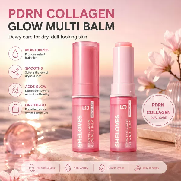 Cross-Border Hot-Selling Pdrn Collagen Multi-Effect Essence Stick for Eyes, Lips, and Face, Multi-Purpose Hydrating, Moisturizing, and Repairing Essence Stick