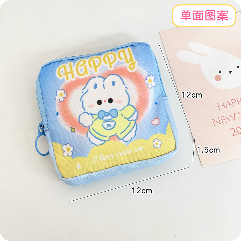 Blue rabbit, strap, print