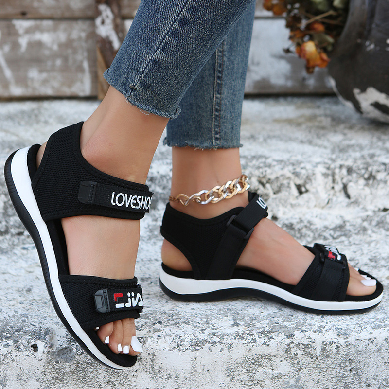 Women's Comfort Wedge Sandals – Adjustable Velcro Strap, Lightweight Cushioned Sole, Non-Slip Design For Walking, Beach & Casual Wear_voghion.com