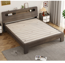 1实木床双人床用卧室床架一米出租房五单人床米2木床排骨架成人家