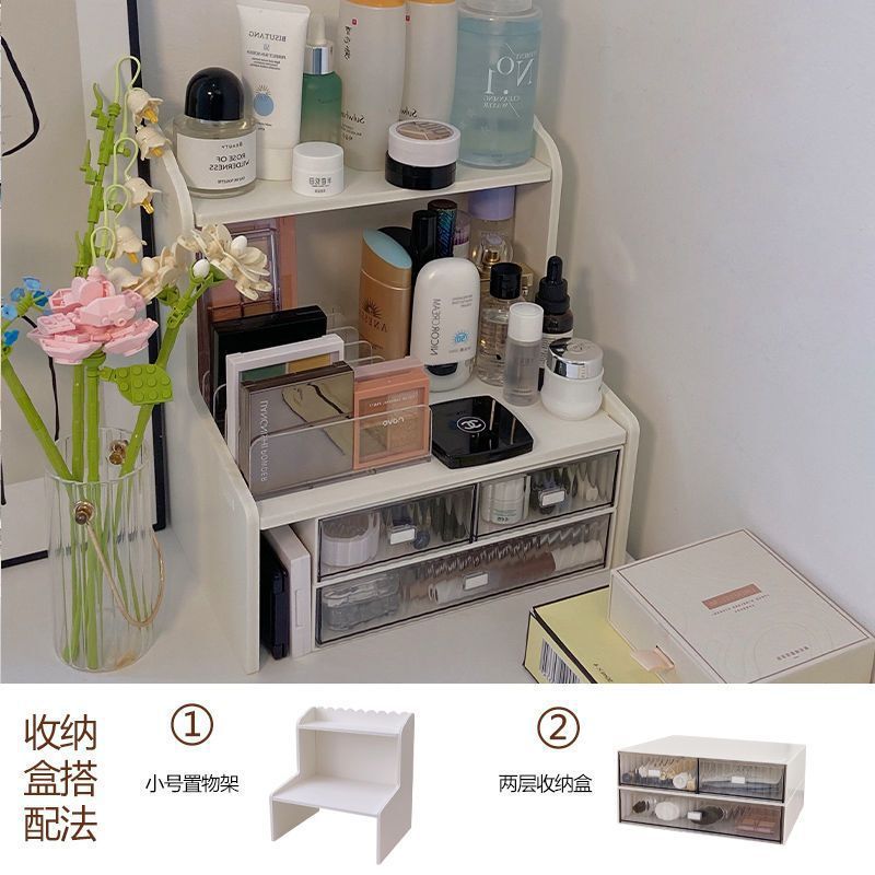 デスクトップコーナー収納ラック学生寮文具化粧品デスクワークステーション改修三角形多層収納本棚|undefined