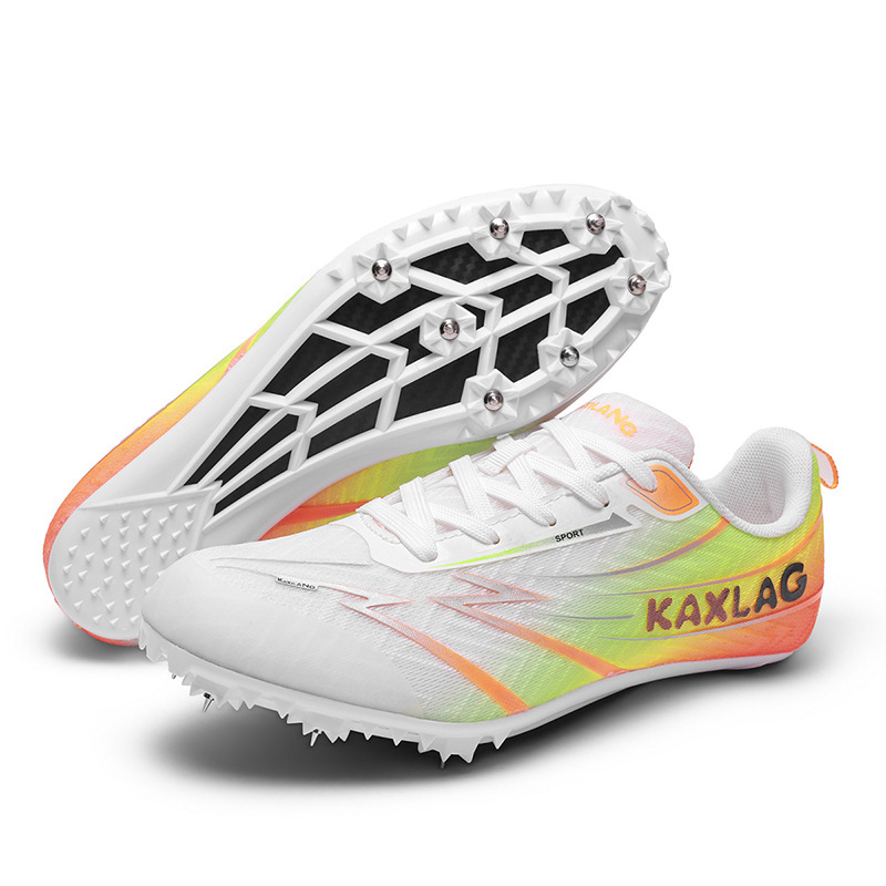 Zapatillas de Atletismo con Clavos de Caucho y Tela de Malla Transpirable, Antideslizante para Atletismo y Pista image 6