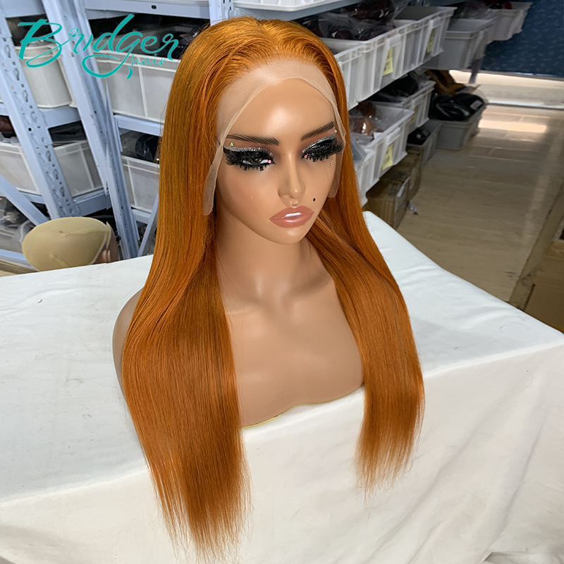13*4 Lace Headgear Human Hair Color #350 Human Hair lace frontal wigs_voghion.com