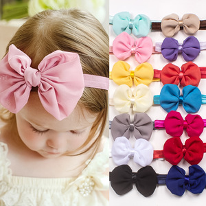 2pcs children's toddlers ballet dance stage performance hair accessories chiffon bow hairband birthday party photos shooting baby newborn Headband