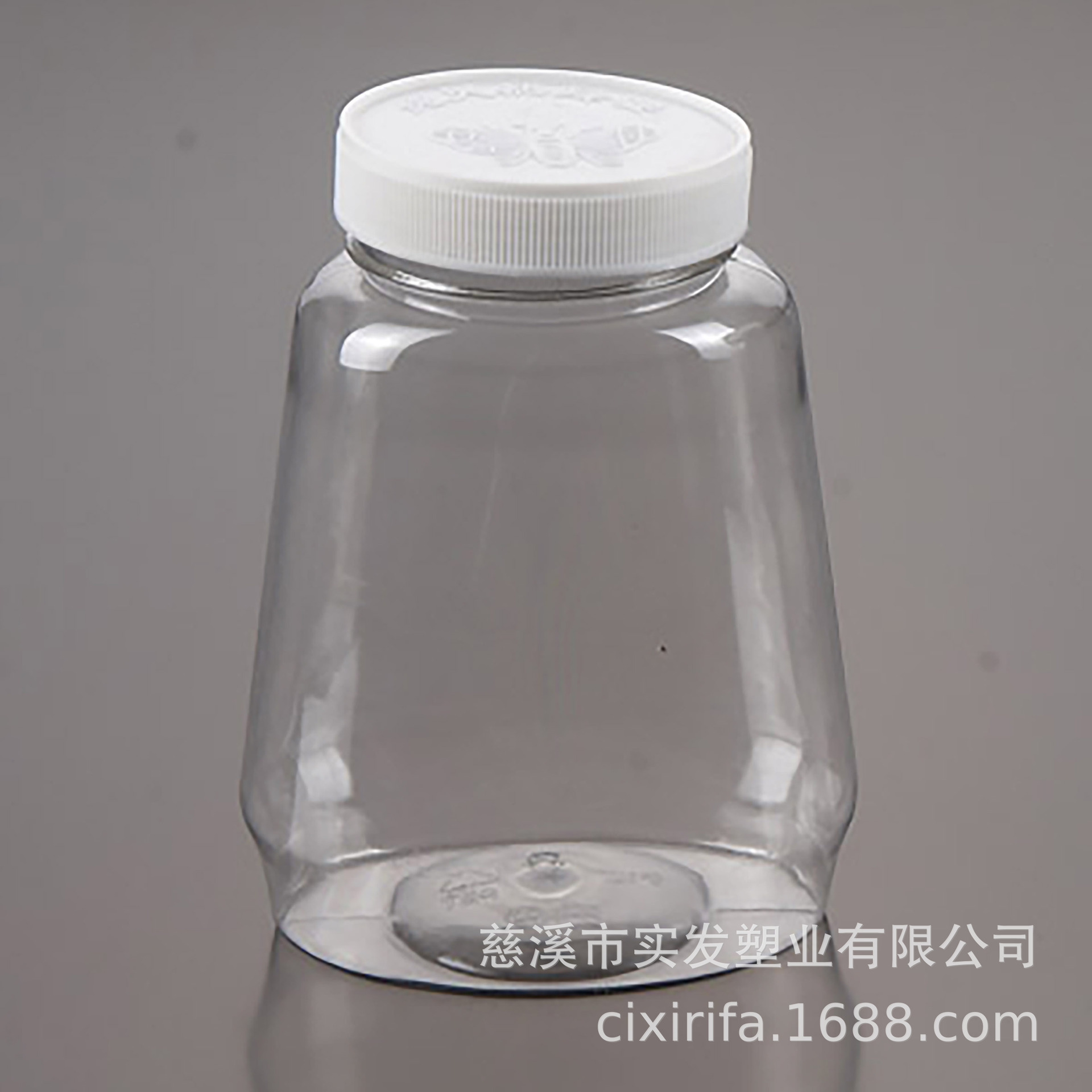 塑料PET1000g2斤装透明蜂蜜瓶 广口收纳密封塑料罐子PT-017