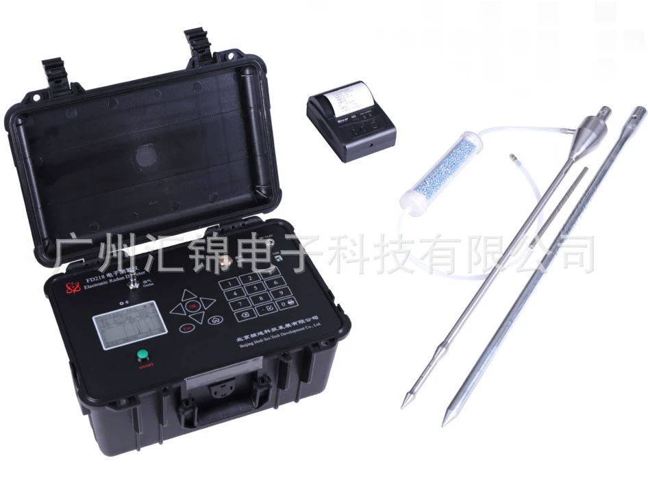 Электронный радометр FD218 Окружающая среда Радон Воздух Радон Почвенная Радон Вода Новый стандарт Радон GB 50325-2020