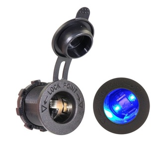 Factory direct 12v24v car with LED light cigarette lighter mother seat car socket modified mother seat can be fixed