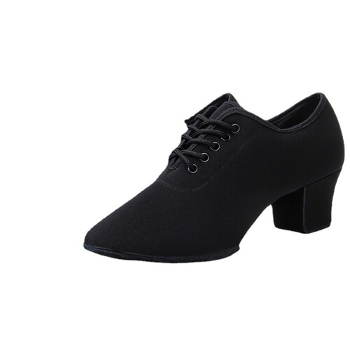 Summer Latin Dance Teacher Women Adult Body Shoes Mid-High Heel Ballroom Dance Outdoor Soft Sole Modern Square Dance Shoes