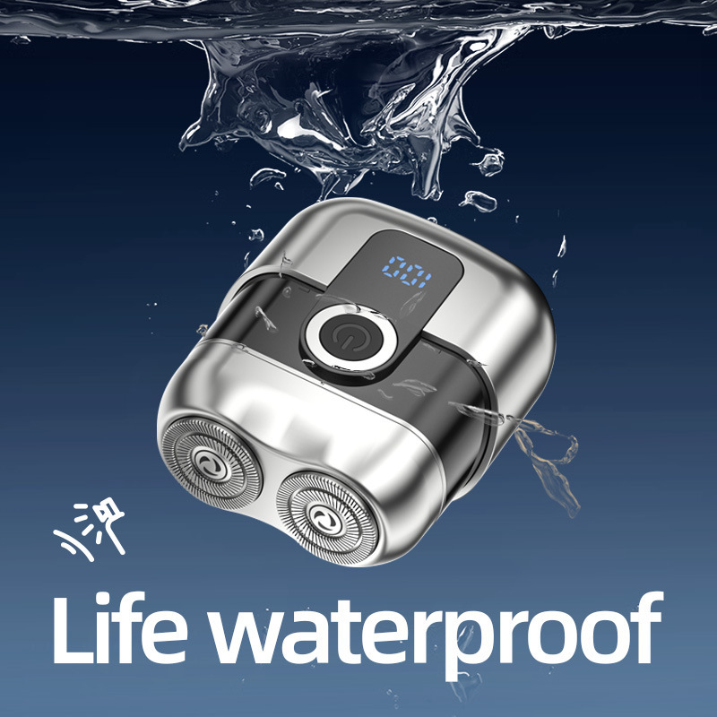 熱い販売の新しい電気シェーバー充電式メンズシェーバー磁気吸引ヘッドミニポータブル洗えるシェーバー|undefined