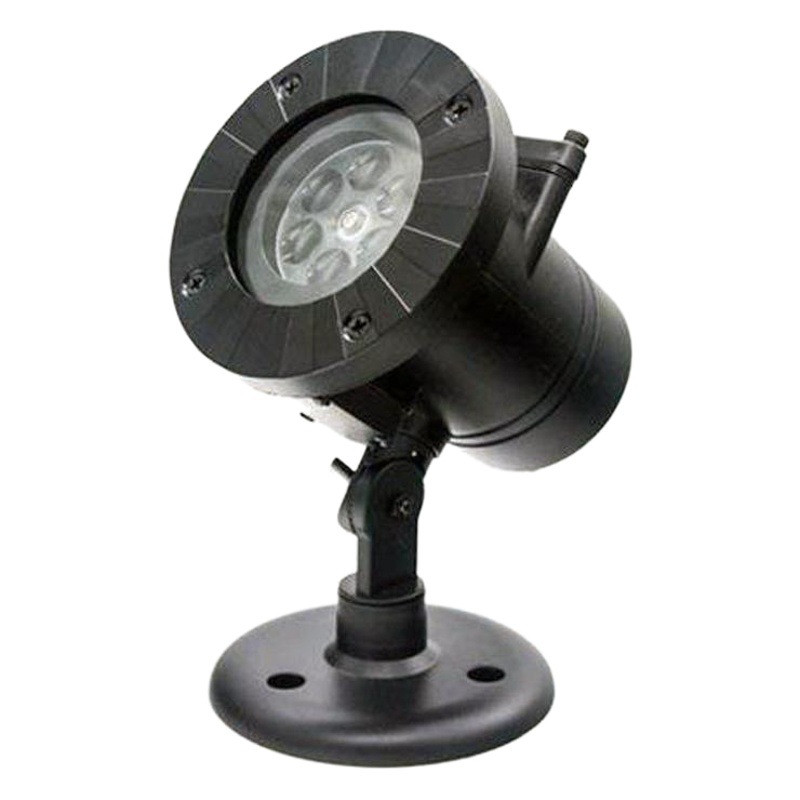 Transfronteriza caliente Navidad copo de nieve proyección césped lámpara al aire libre impermeable LED etapa película lámpara de proyección 12 tarjetas