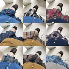 日系jk制服正版成品布学院风百褶裙学生校供jk格裙澜山楂树小辣椒