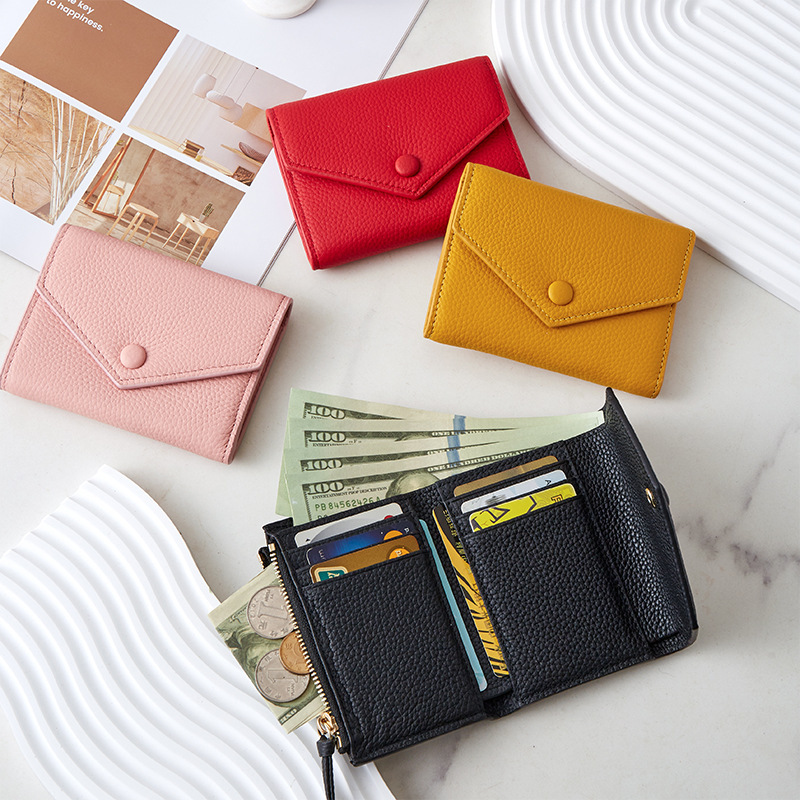 Wallet First-Layer Cowhide Multifunctional Large-Capacity Card Holder Genuine Leather Driver's License Coin Two-In-One Commuter Card Holder