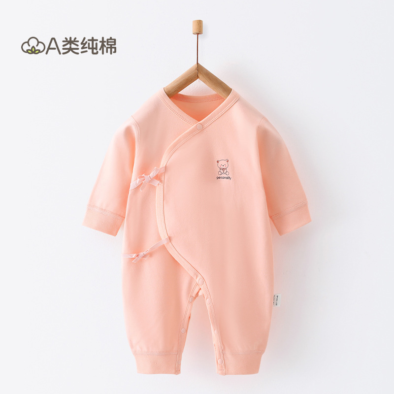 Ropa de bebé de algodón de clase A Ropa de bebé Anyang Ropa para niños Traje de rastreo Meneses pequeños Traje de otoño para bebés y niños pequeños Traje de una pieza