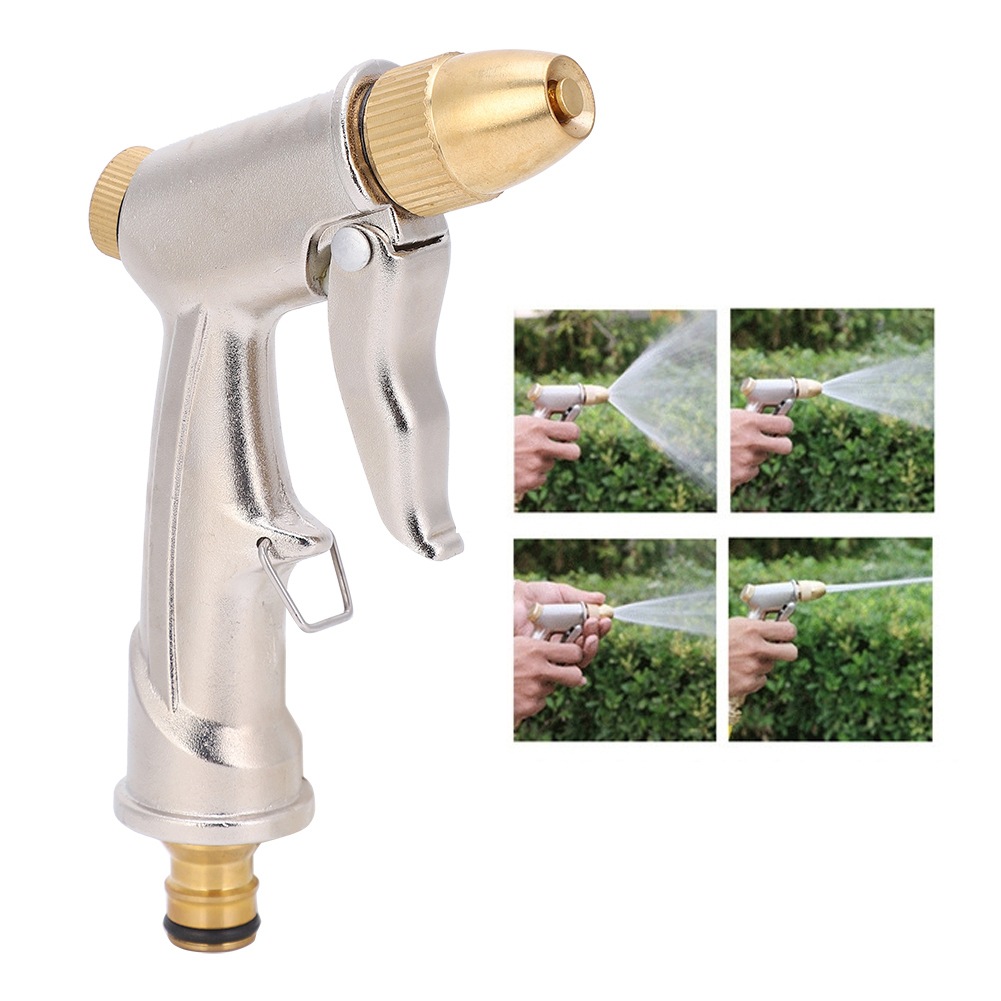 高压洗车水枪 家用园林浇花刷车工具 汽车便携式冲车全铜喷枪头