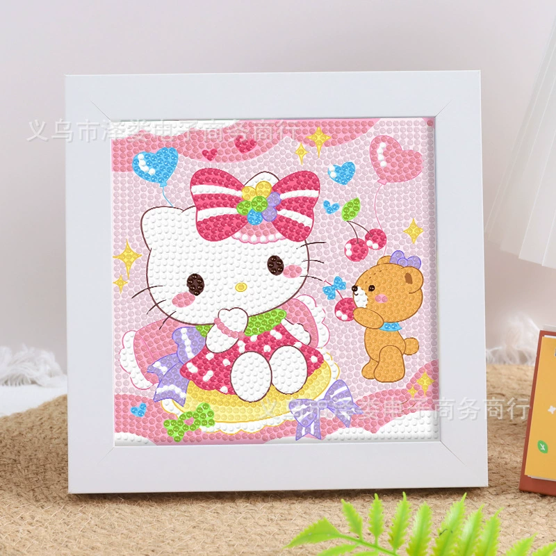 Набор для алмазной вышивки (Sanrio) Пикачу в раме, 17×17 см, комплект для полного стежка DIY