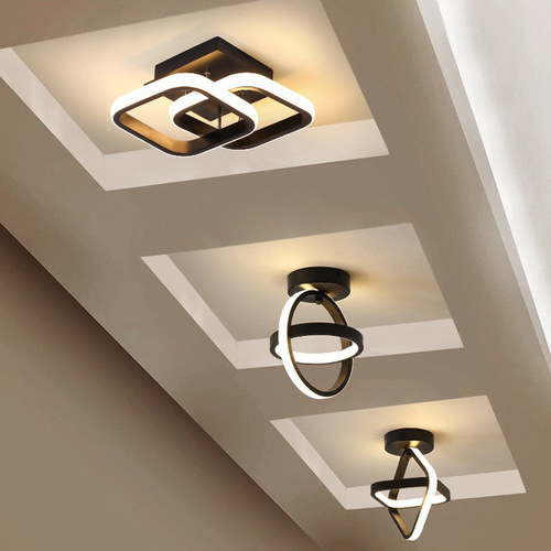Simple entryway balcony ceiling lamp, corridor light, hallway light, entrance hall LED lighting for wardrobe